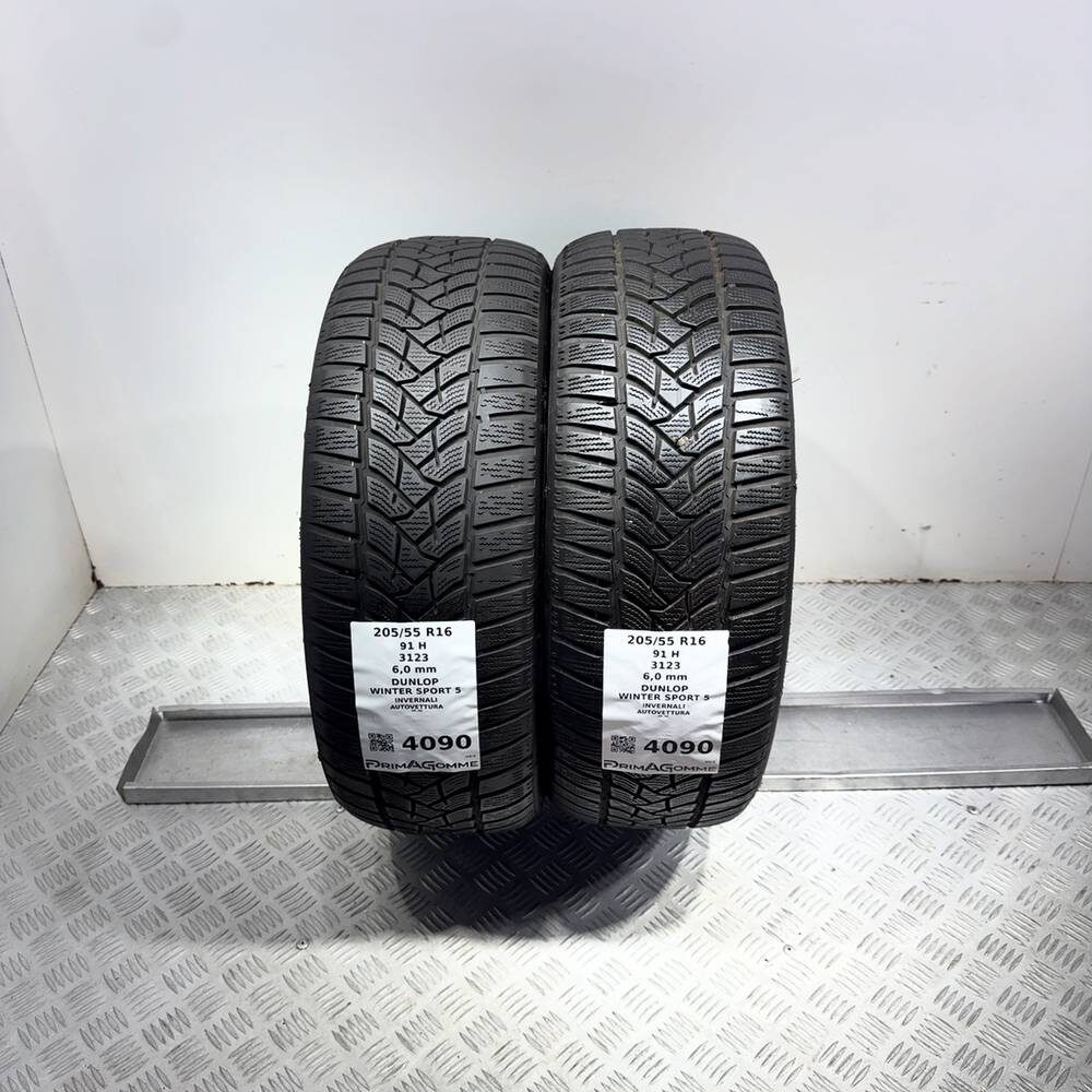 Gomme Usate 205 55 R16 91H Dunlop Winter Sport 5 86% Invernali