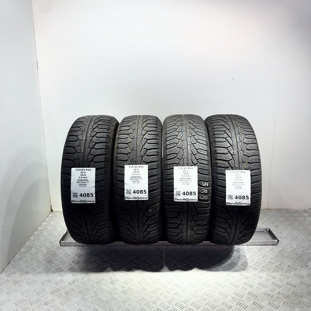 Gomme Usate 215 65 R16 98H Uniroyal MS Plus 77 71% Invernali