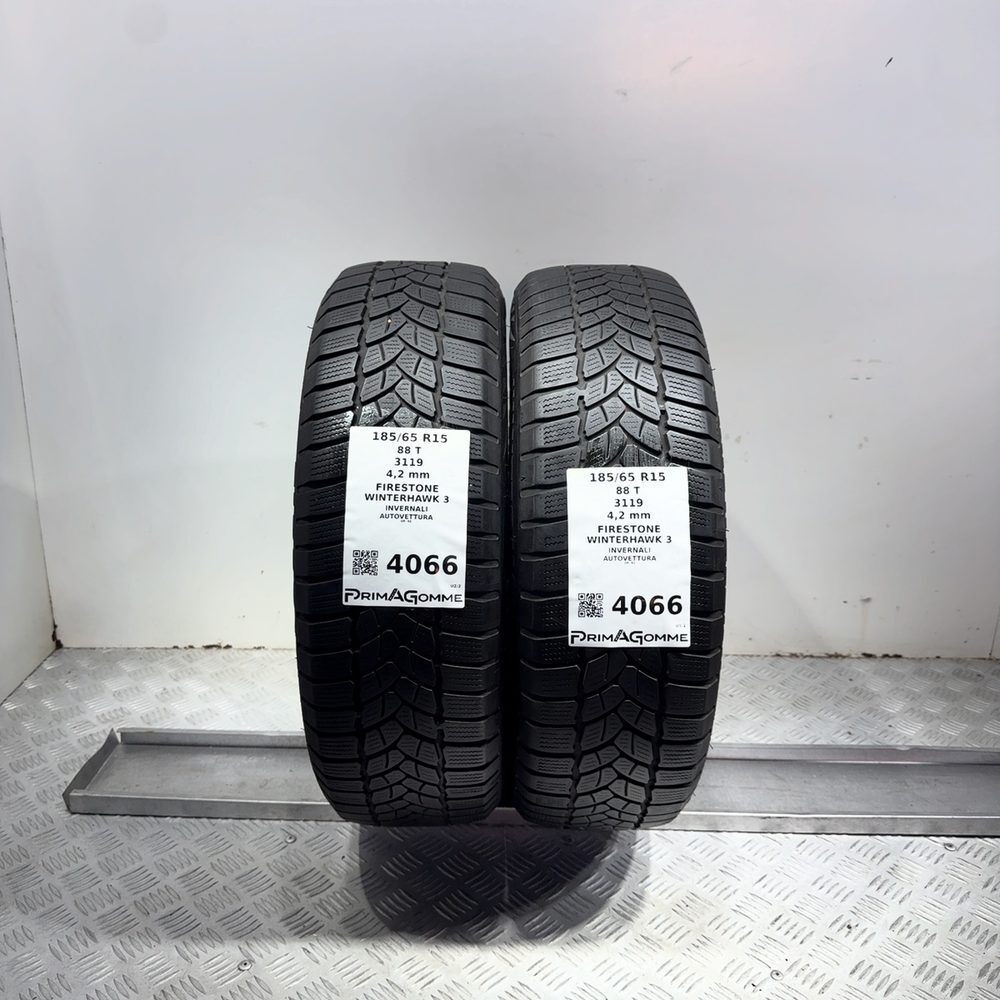 Gomme Usate 185 65 R15 88T Firestone Winterhawk 3 Invernali
