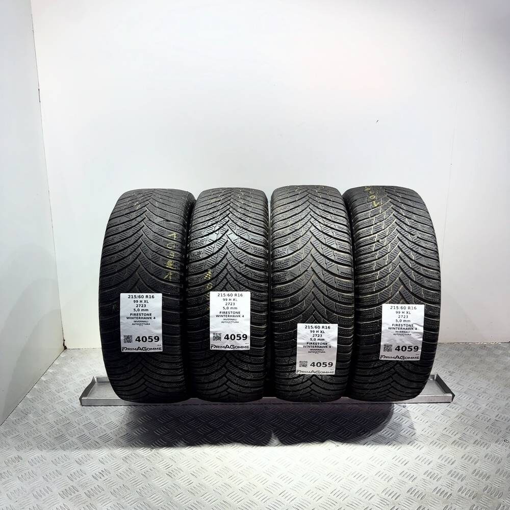 Gomme Usate 215 60 R16 99H XL Firestone Winterhawk 4 71% Invernali