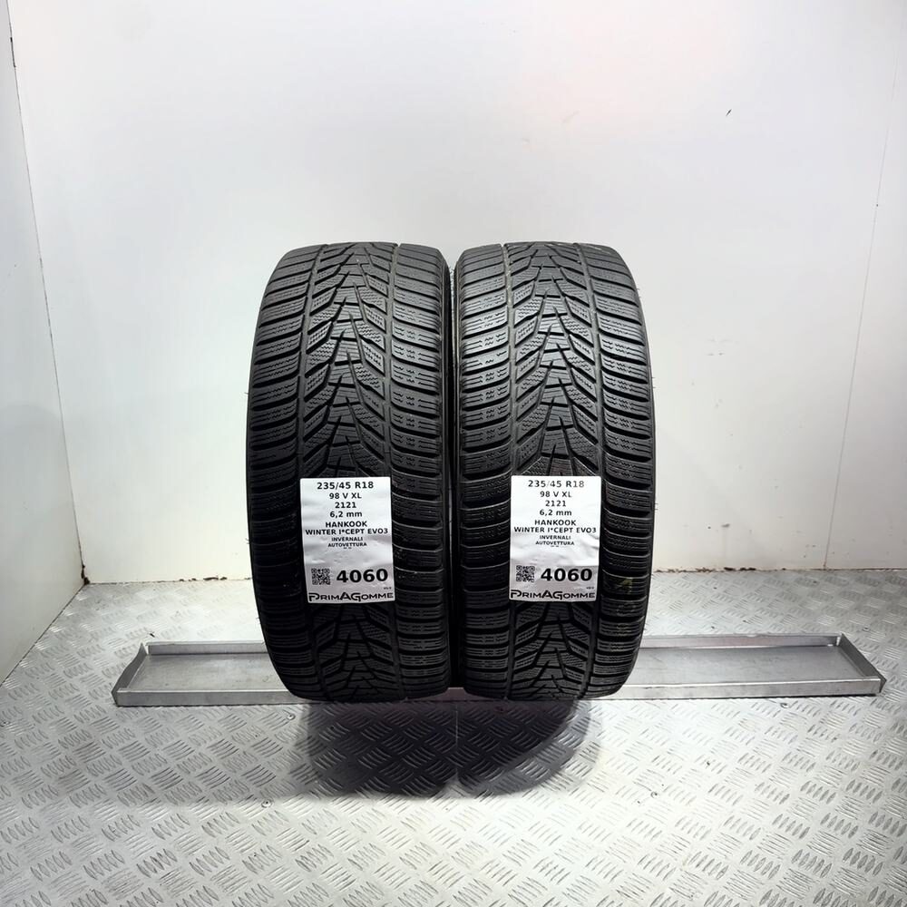 Gomme Usate 235 45 R18 98V XL Hankook Winter I*Cept Evo3 89% Invernali