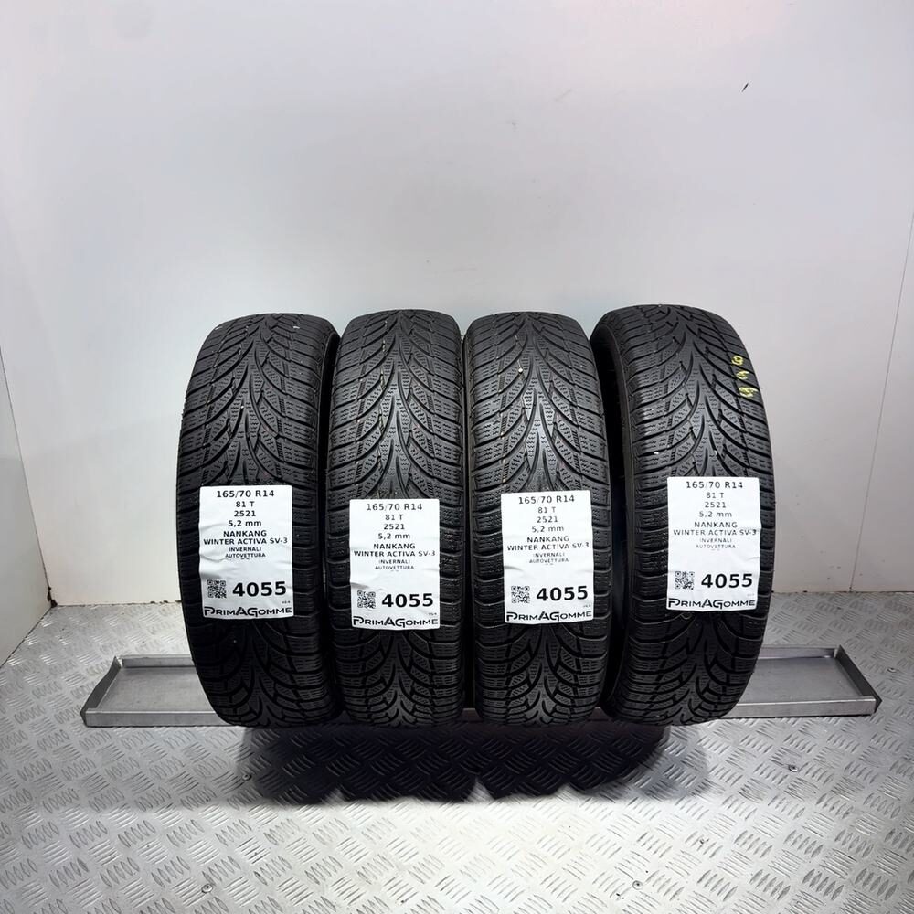 Gomme Usate 165 70 R14 81T Nankang Winter Activa SV-3 74% Invernali