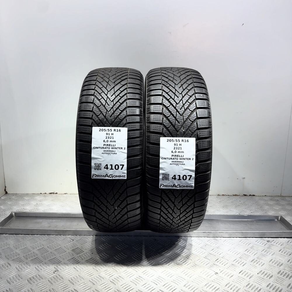 Gomme Usate 205 55 R16 91H Pirelli Cinturato Winter 2 86% Invernali