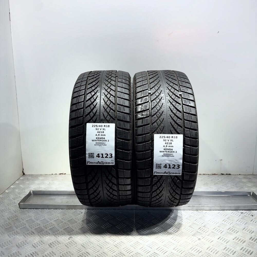 Gomme Usate 225 40 R18 92V XL Kenda Wintergen 2 Invernali