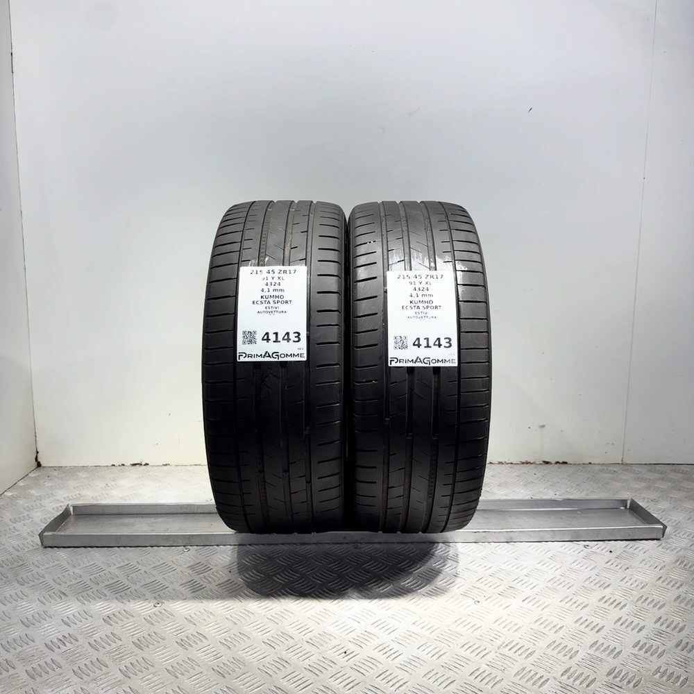 Gomme Usate 215 45 ZR17 91Y XL Kumho Ecsta Sport Estive