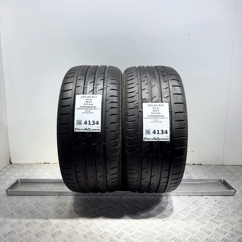 Gomme Usate 255 40 R17 94W Continental Contisportcontact 3 86% Estive