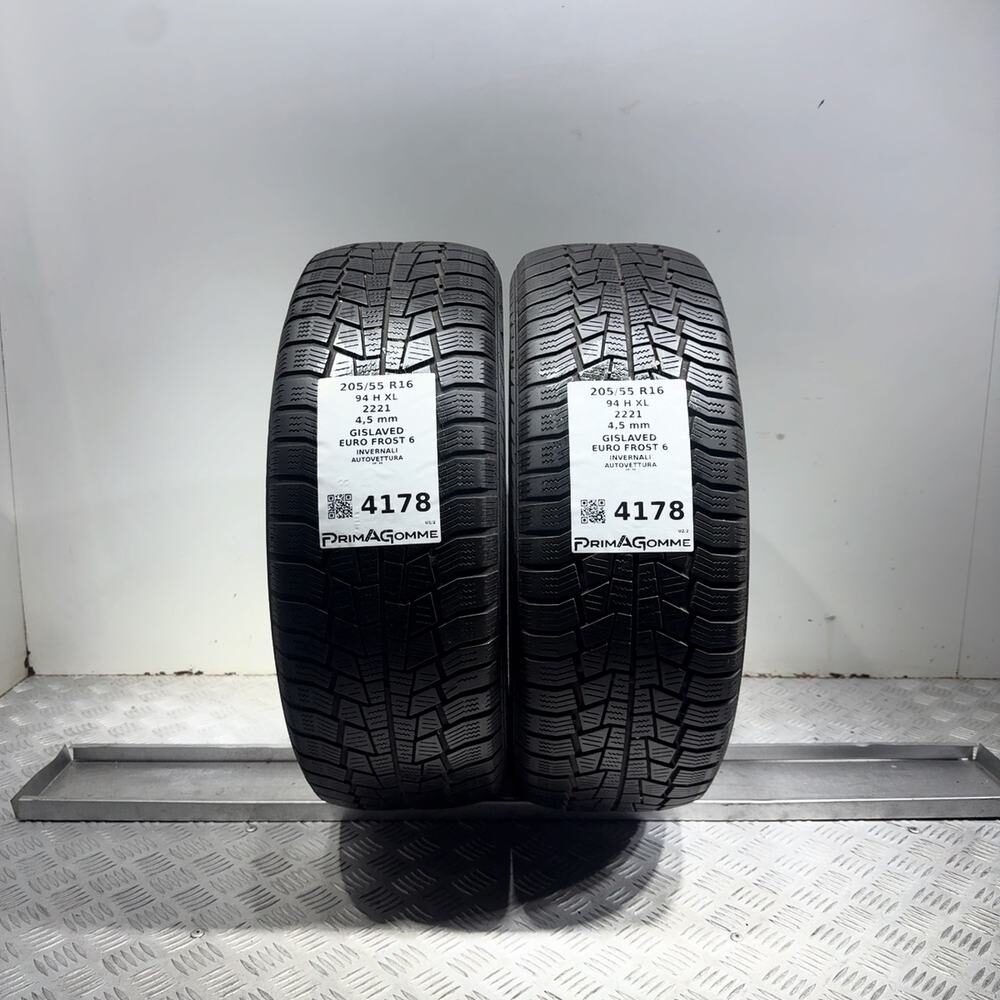 Gomme Usate 205 55 R16 94H XL Gislaved Euro Frost 6 Invernali