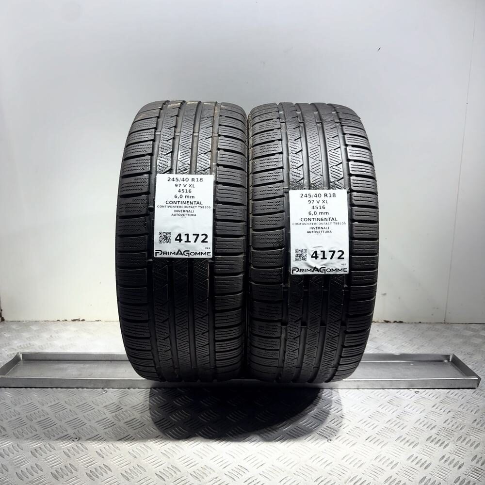 Gomme Usate 245 40 R18 XL 97V 86% Continental Contiwintercontact TS810S Invernal