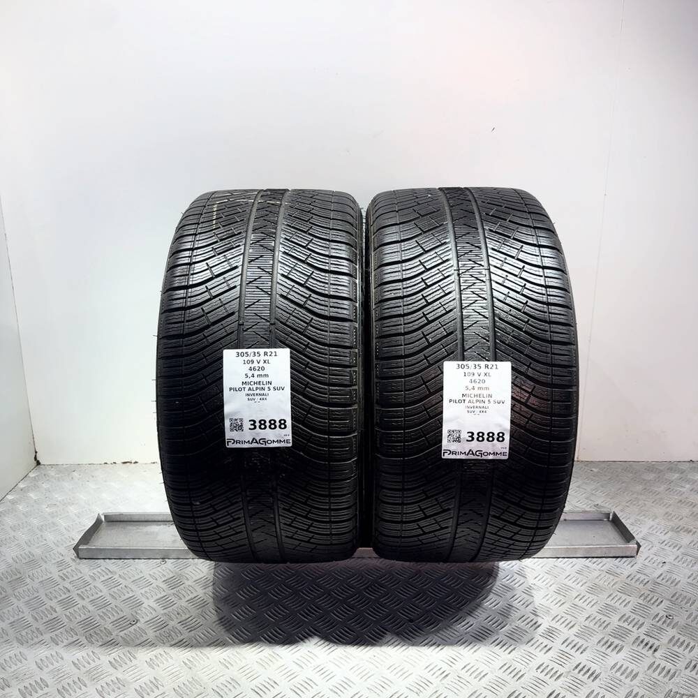 Gomme Usate 305 35 R21 109V XL Michelin Pilot Alpin 5 SUV 77% Invernali