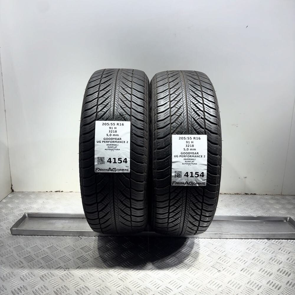 Gomme Usate 205 55 R16 91H Goodyear UG Performance 2 RunFlat 71% Invernali