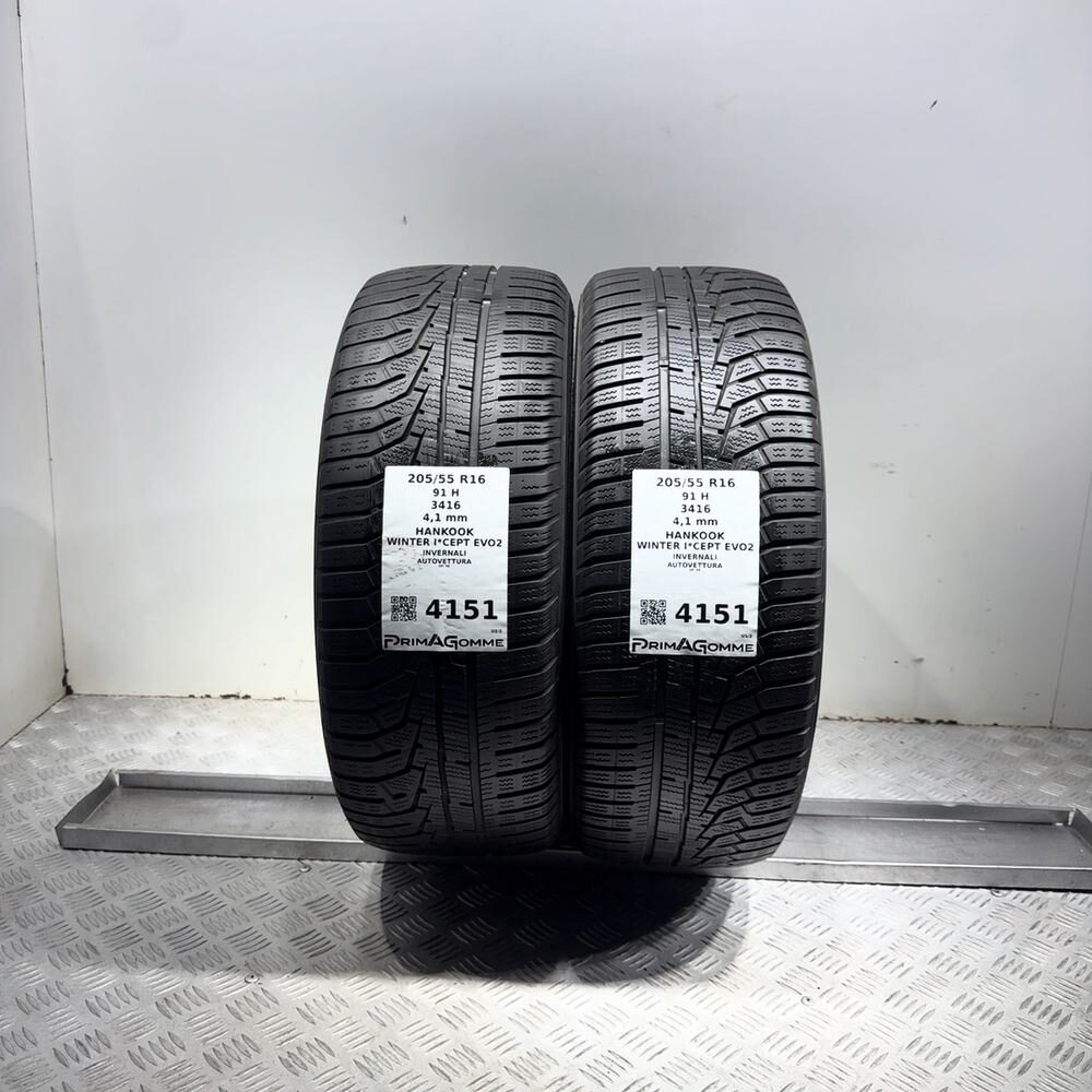 Gomme Usate 205 55 R16 91H Hankook Winter I*Cept Evo2 Invernali