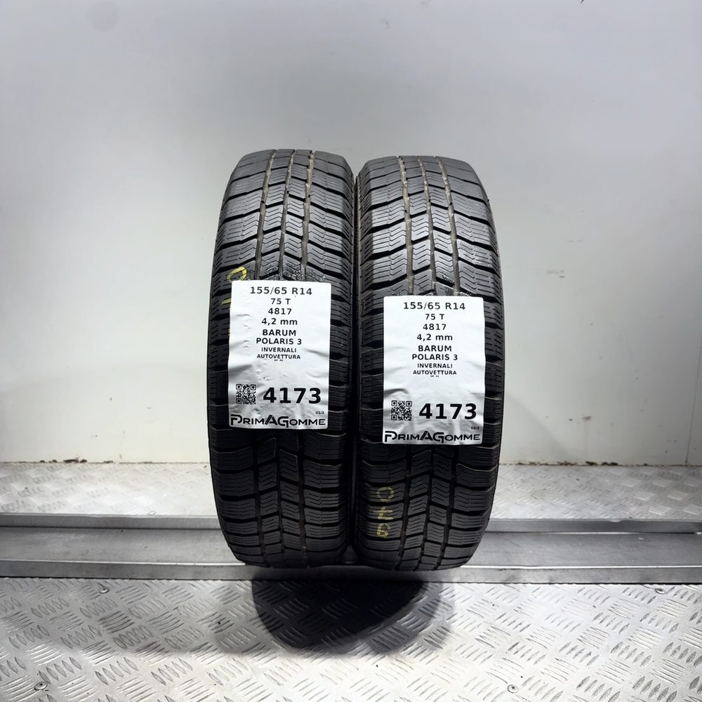Gomme Usate 155 65 R14 75T Barum Polaris 3 Invernali