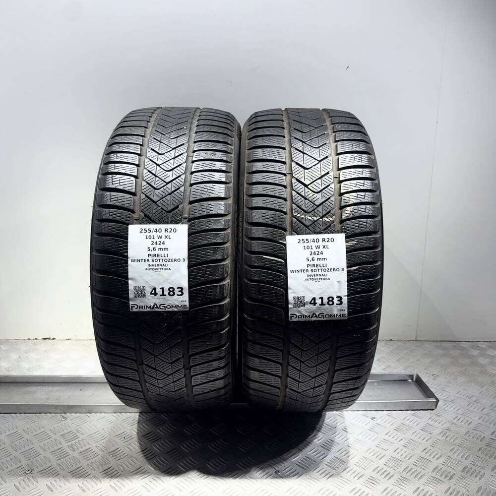 Gomme Usate 255 40 R20 101W XL Pirelli Winter Sottozero 3 80% Invernali