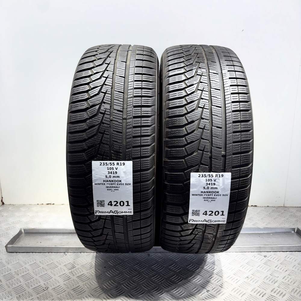 Gomme Usate 235 55 R19 105V Hankook Winter I*Cept Evo2 SUV 71% Invernali