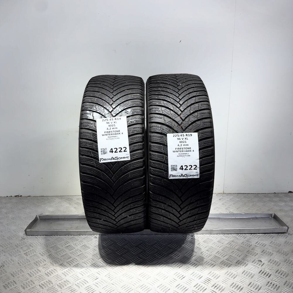 Gomme Usate 225 45 R19 96V XL Firestone Winterhawk 4 Invernali