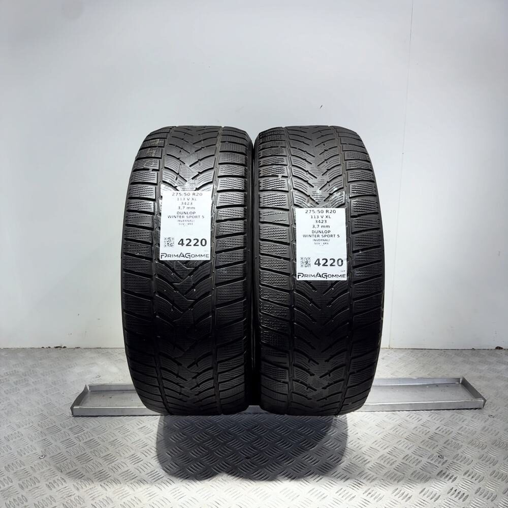 Gomme Usate 275 50 R20 XL 113V Dunlop Winter Sport 5 Invernali