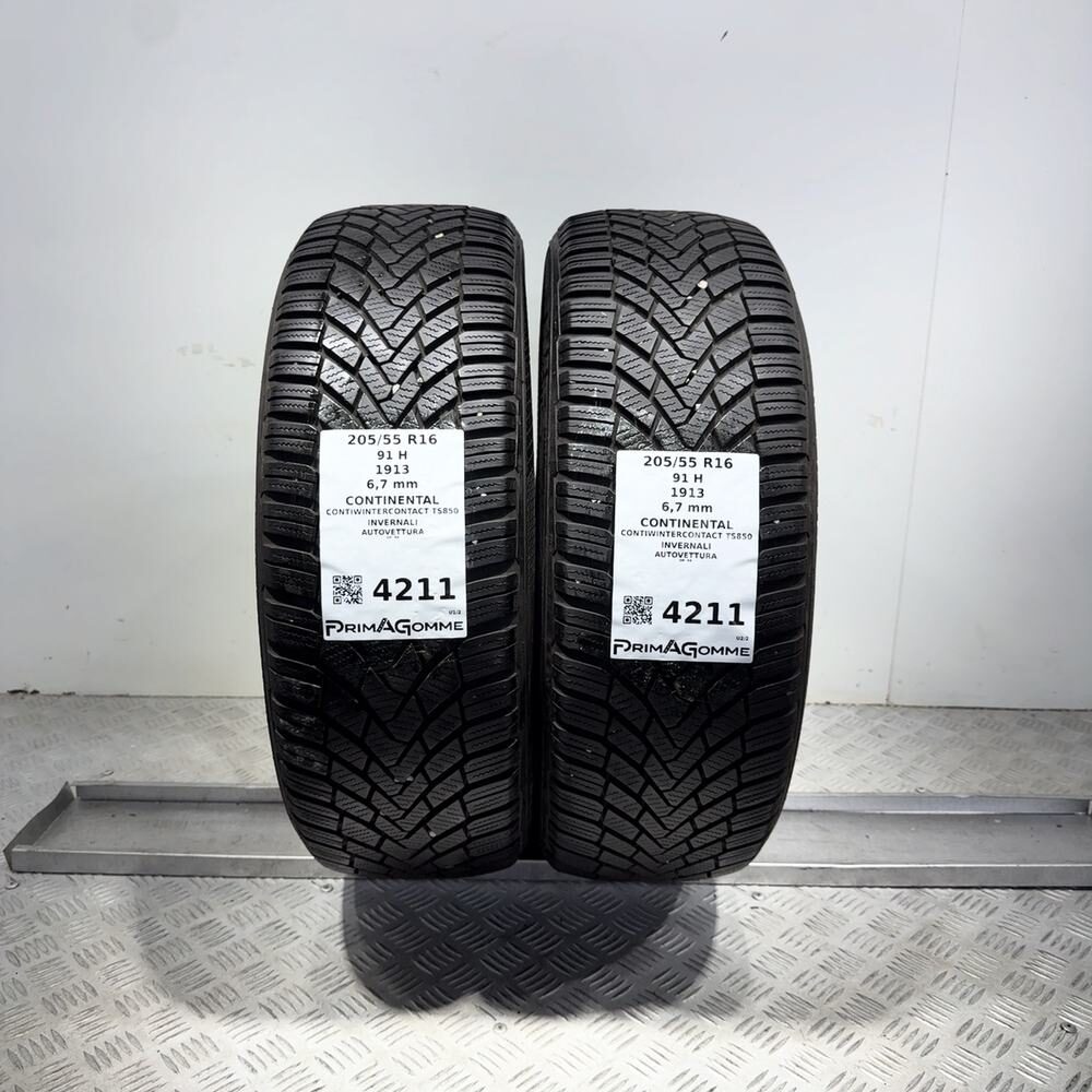 Gomme Usate 205 55 R16 91H Continental Contiwintercontact TS850 96% Invernali