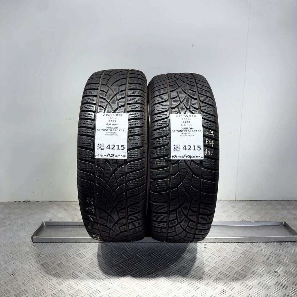 Gomme Usate 235 55 R18 100H Dunlop SP Winter Sport 3D 86% Invernali