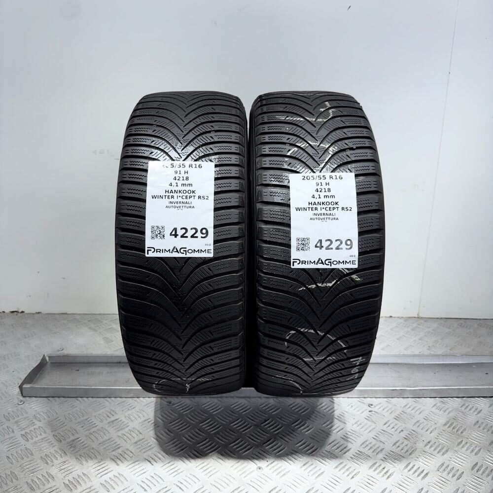 Gomme Usate 205 55 R16 91H Hankook Winter I*Cept RS2 Invernali