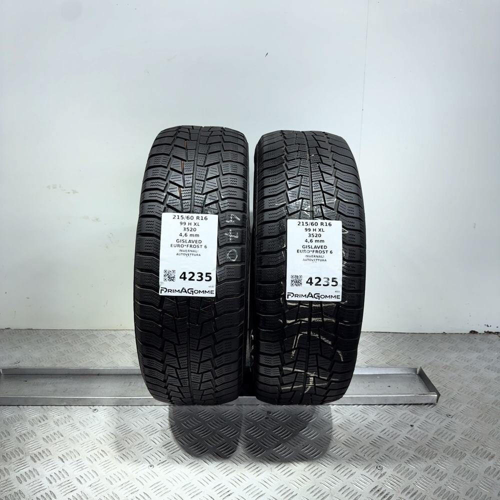 Gomme Usate 215 60 R16 99H XL Gislaved Euro*Frost 6 Invernali