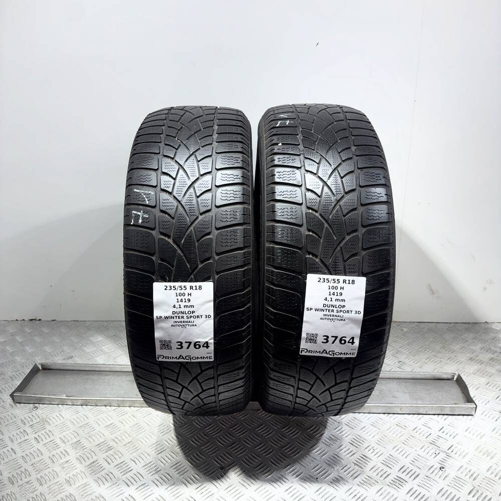 Gomme Usate 235 55 R18 100H Dunlop SP Winter Sport 3D Invernali