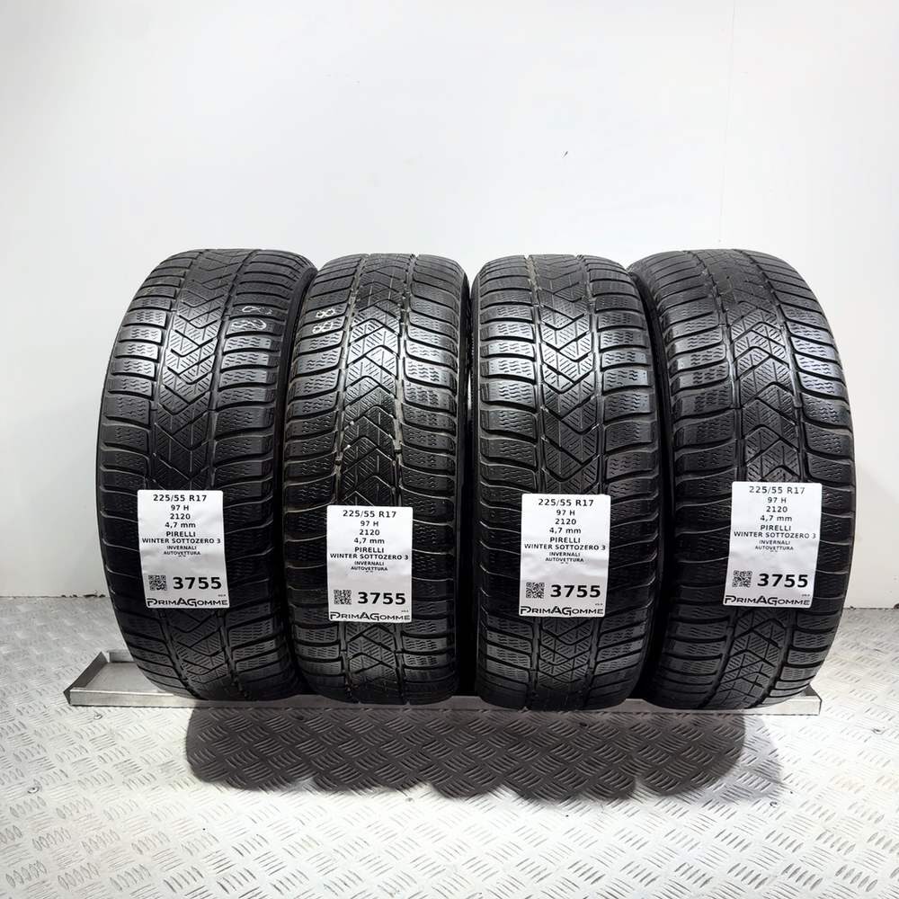 Gomme Usate 225 55 R17 97H Pirelli Winter Sottozero 3 Invernali