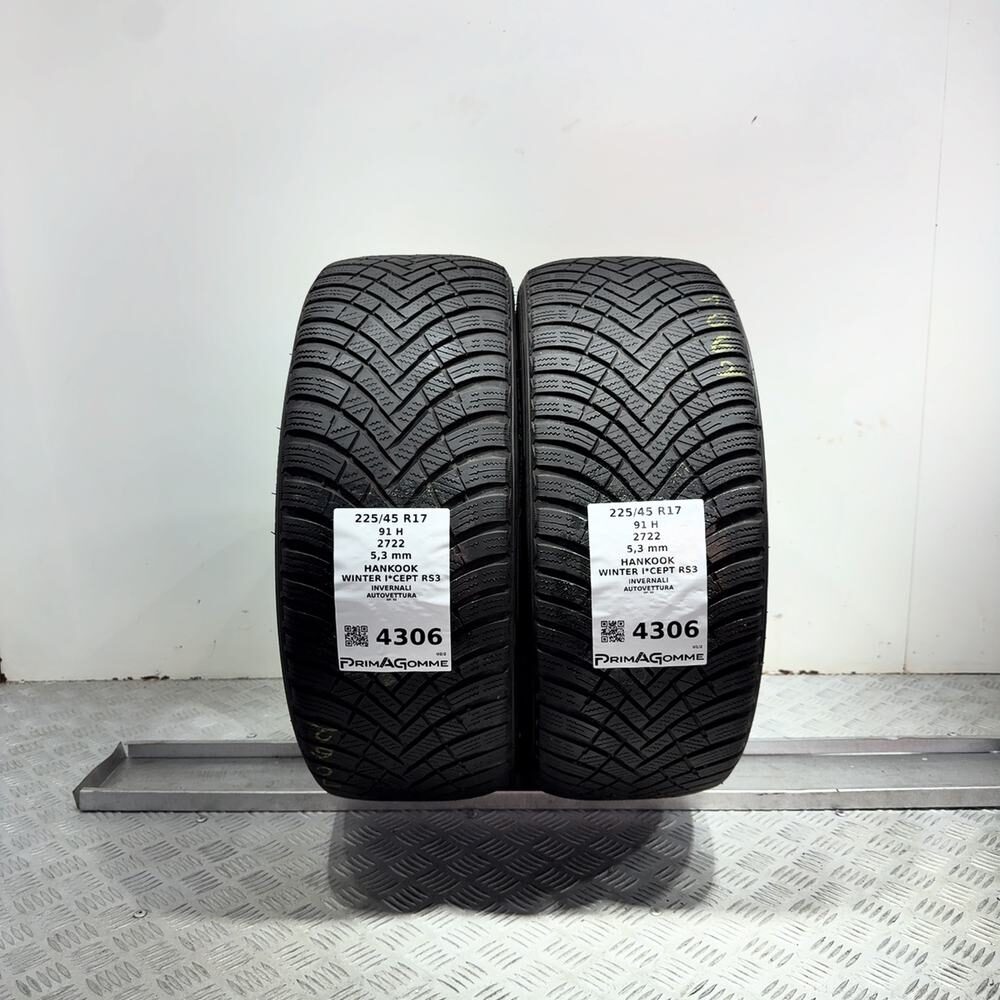 Gomme Usate 225 45 R17 91H Hankook Winter I*Cept RS3 76% Invernali