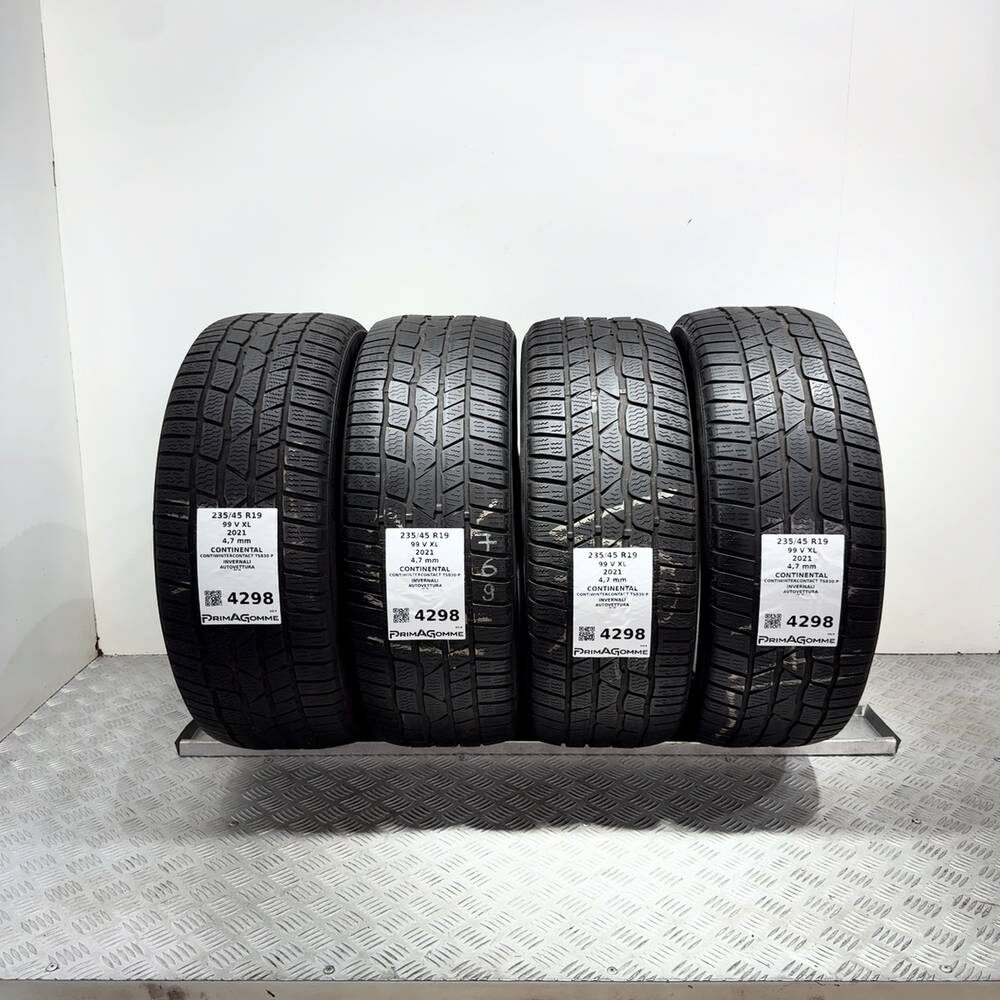 Gomme Usate 235 45 R19 99V XL Continental Contiwintercontact TS830 P Invernali