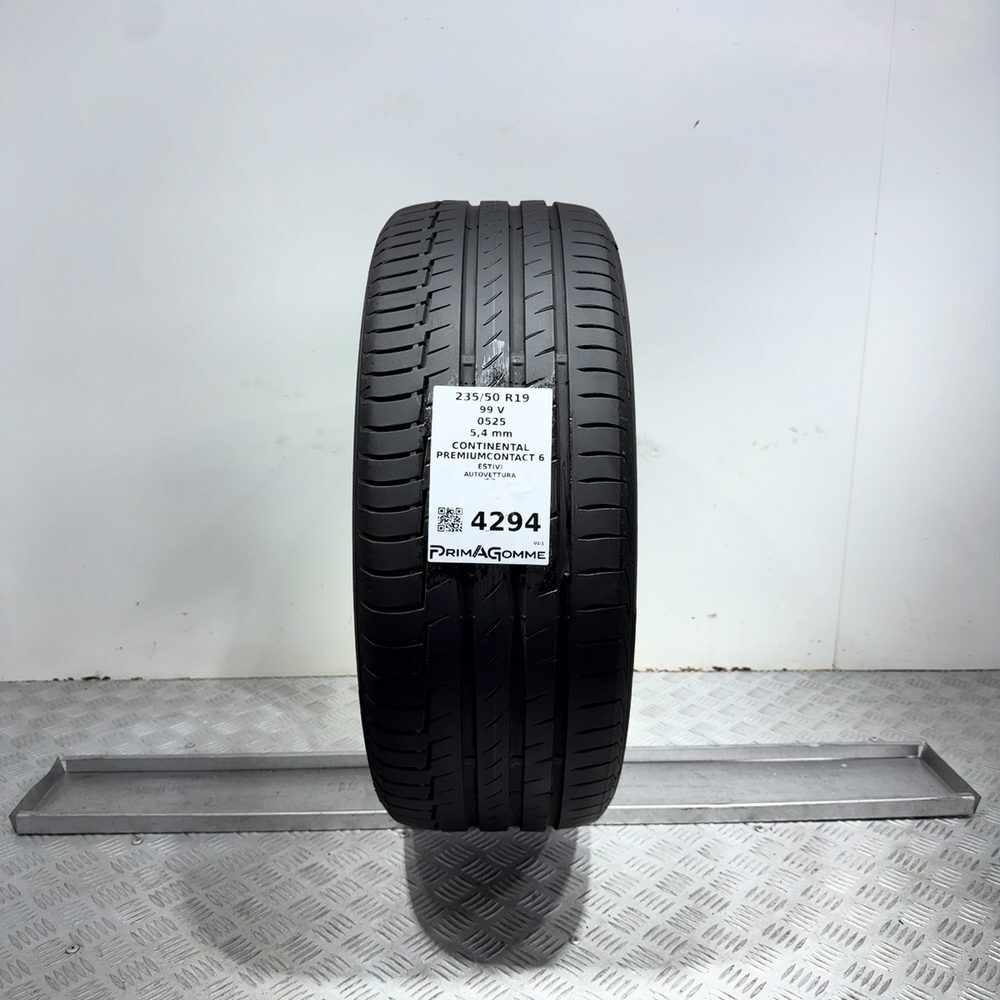 Gomma Usata 235 50 R19 99V Continental Premiumcontact 6 77% Estivo