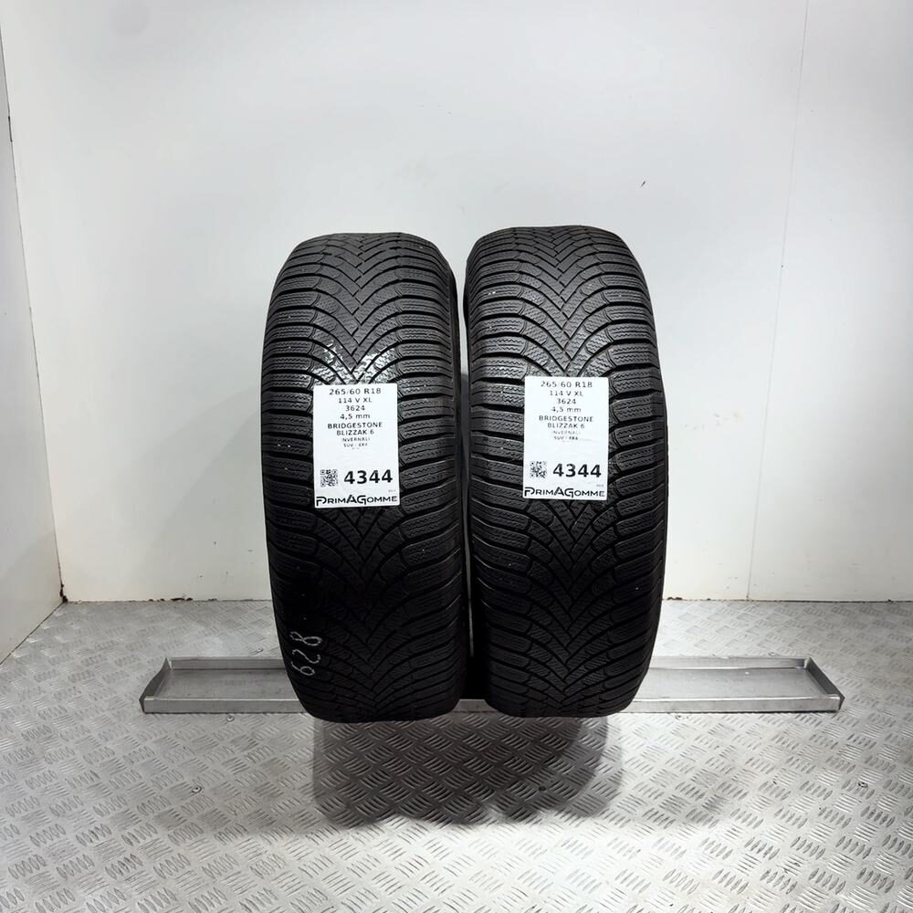 Gomme Usate 265 60 R18 XL 114V Bridgestone Blizzak 6 Invernali