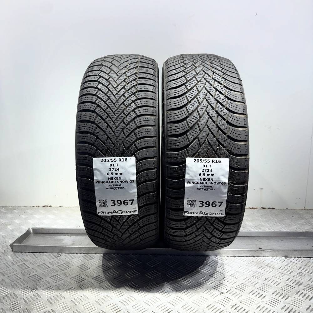 Gomme Usate 205 55 R16 91T Nexen Winguard Snow’G3 93% Invernali