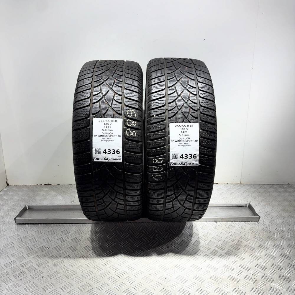 Gomme Usate 255 55 R18 109V Dunlop SP Winter Sport 3D 71% Invernali