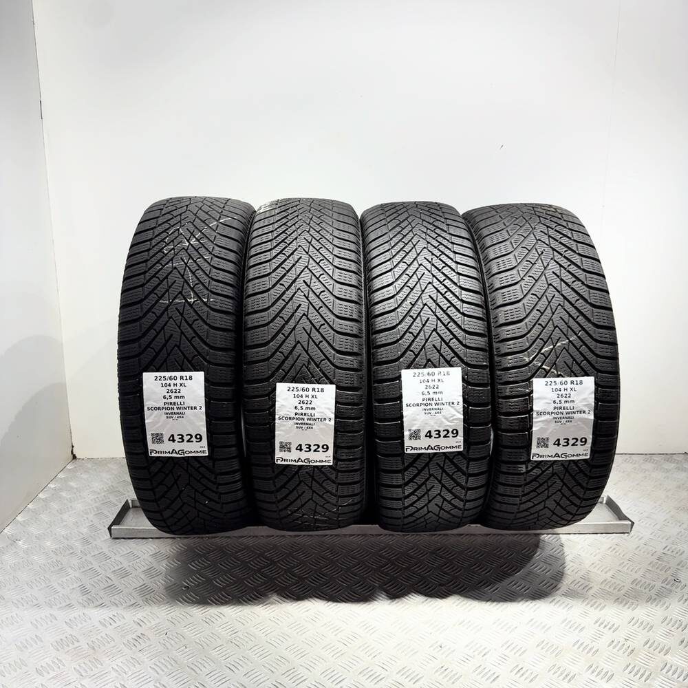 Gomme Usate 225 60 R18 104H XL Pirelli Scorpion Winter 2 93% Invernali
