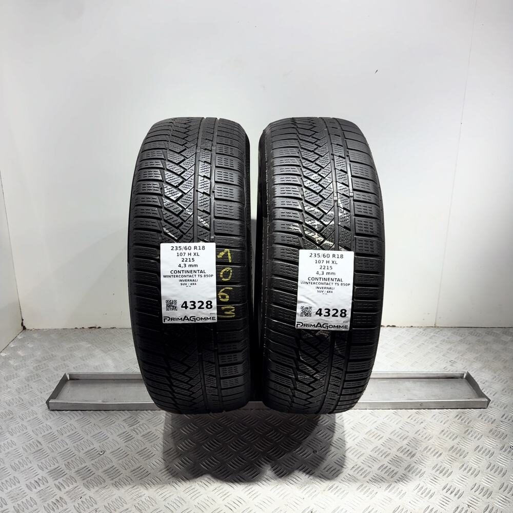 Gomme Usate 235 60 R18 107H XL Continental Wintercontact TS 850P Invernali