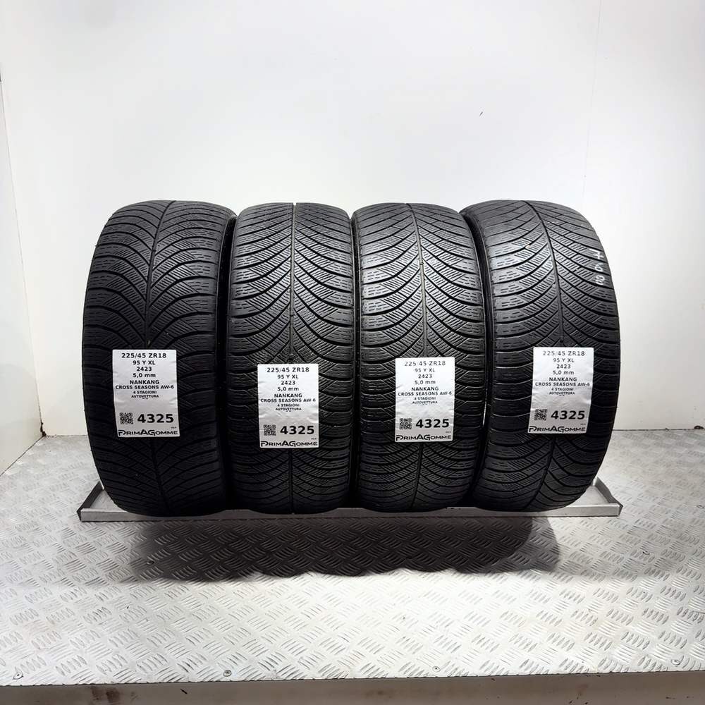 Gomme Usate 225 45 ZR18 95Y XL Nankang Cross Seasons AW-6 71% 4 Stagioni