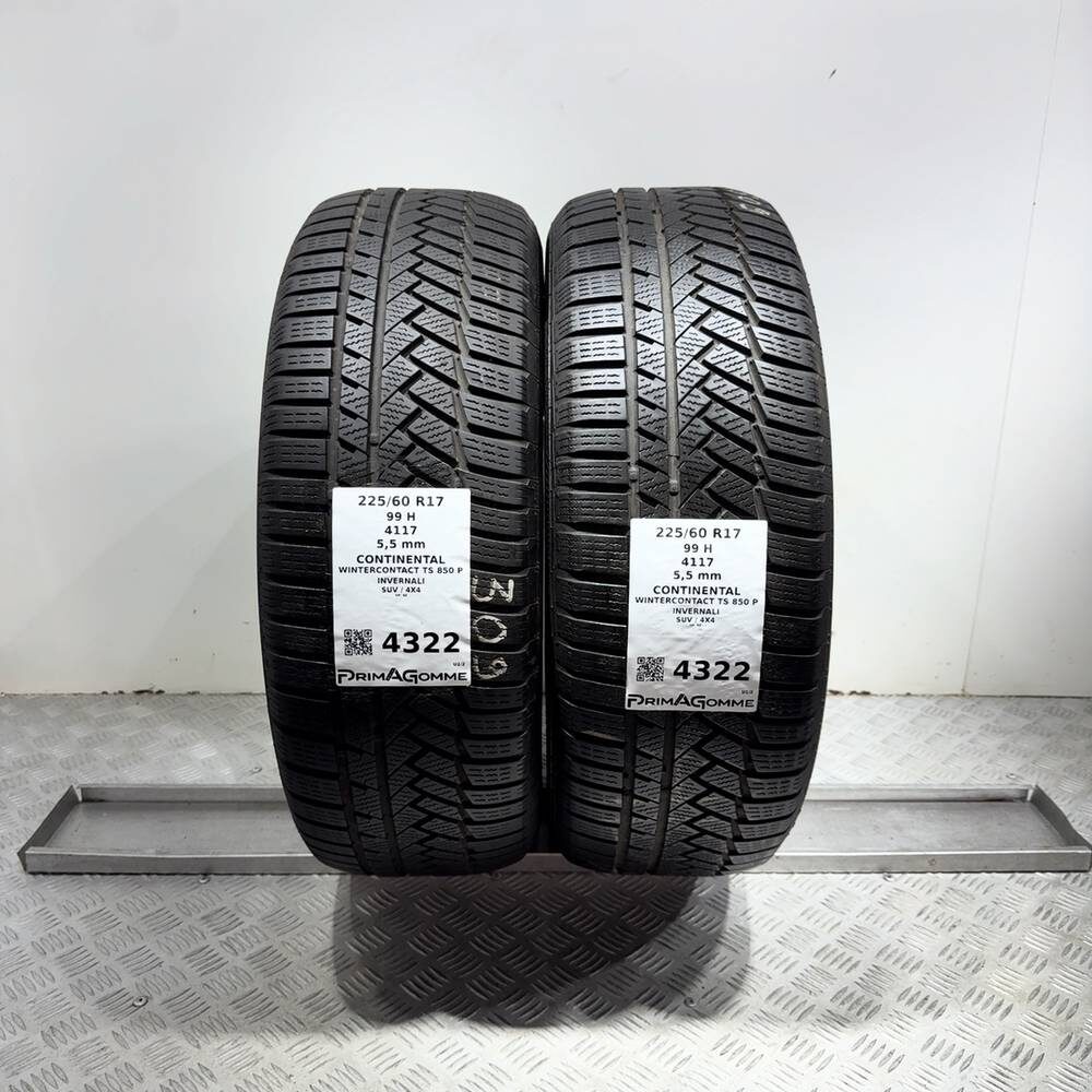 Gomme Usate 225 60 R17 99H Continental Wintercontact TS 850 P 79% Invernali