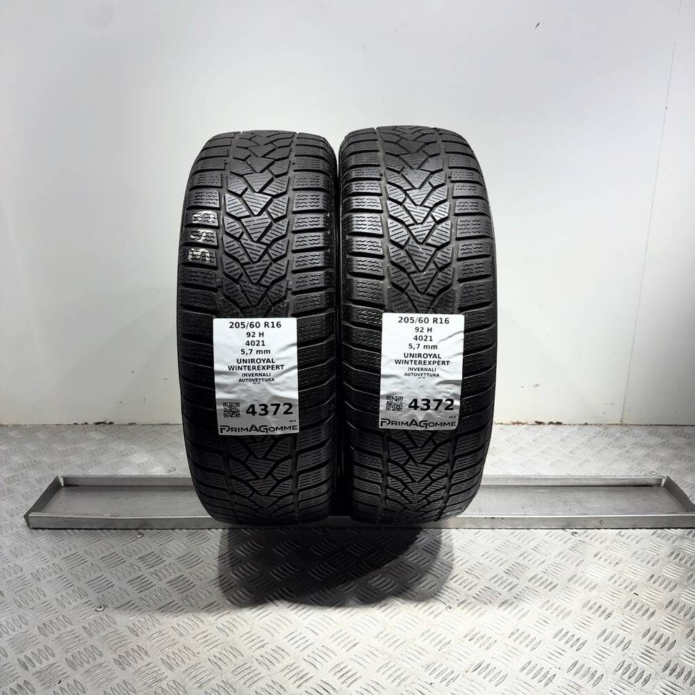 Gomme Usate 205 60 R16 92H Uniroyal Winterexpert 81% Invernali