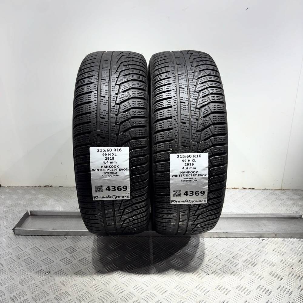 Gomme Usate 215 60 R16 XL 99H Hankook Winter I*Cept Evo2 Invernali