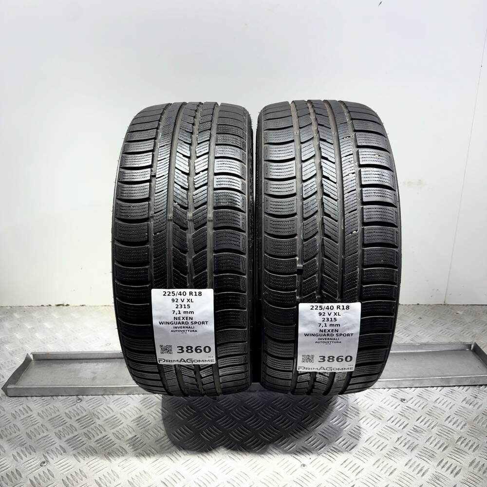 Gomme Usate 225 40 R18 92V XL Nexen Winguard Sport Invernali