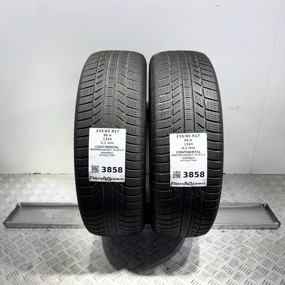 Gomme Usate 215 65 R17 99H Continental Wintercontact TS 870 P Invernali