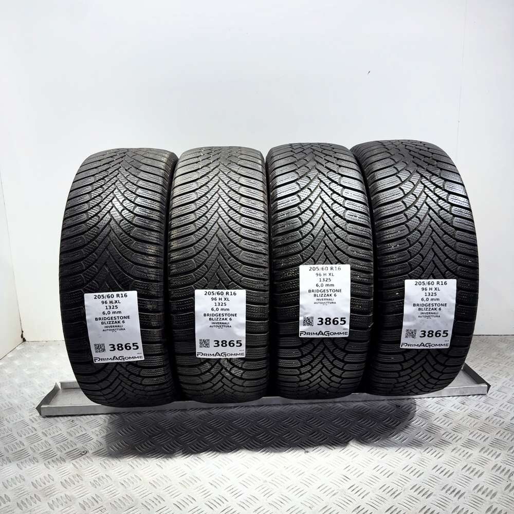 Gomme Usate 205 60 R16 96H XL Bridgestone Blizzak 6 86% Invernali