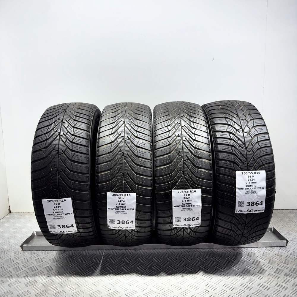 Gomme Usate 205 55 R16 91H Kumho Wintercraft WP52 98% Invernali