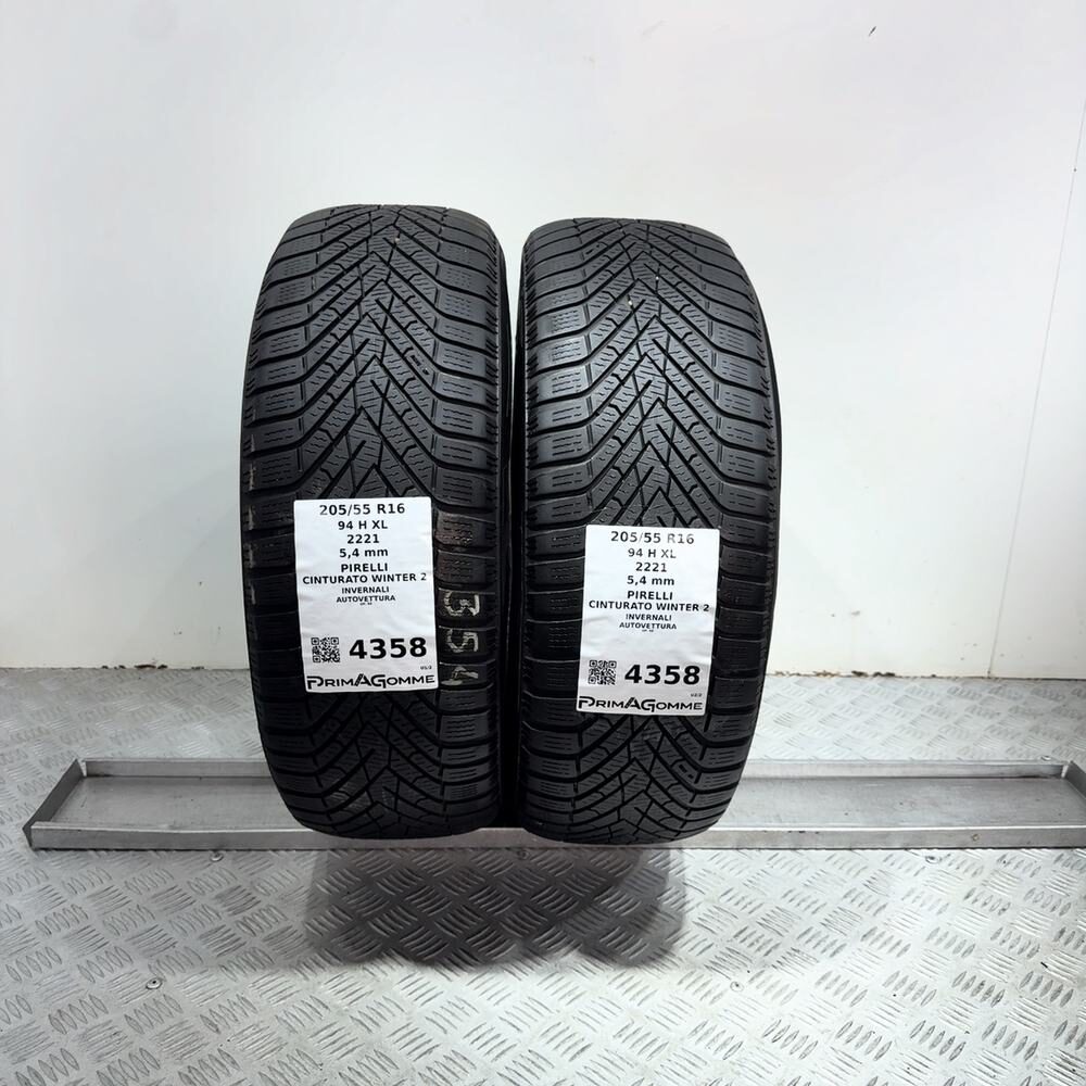 Gomme Usate 205 55 R16 94H XL Pirelli Cinturato Winter 2 77% Invernali