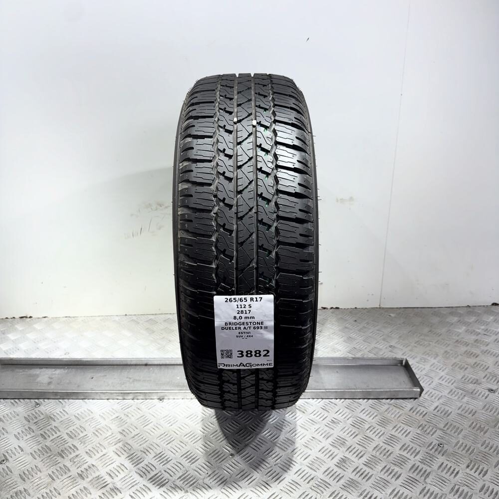 Gomma Usata 265 65 R17 112S Bridgestone Dueler A/T 693 II 98% Estivo