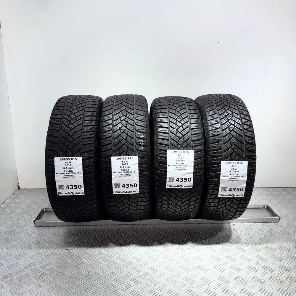 Gomme Usate 195 55 R15 85H Fulda Kristall Control HP 2 86% Invernali