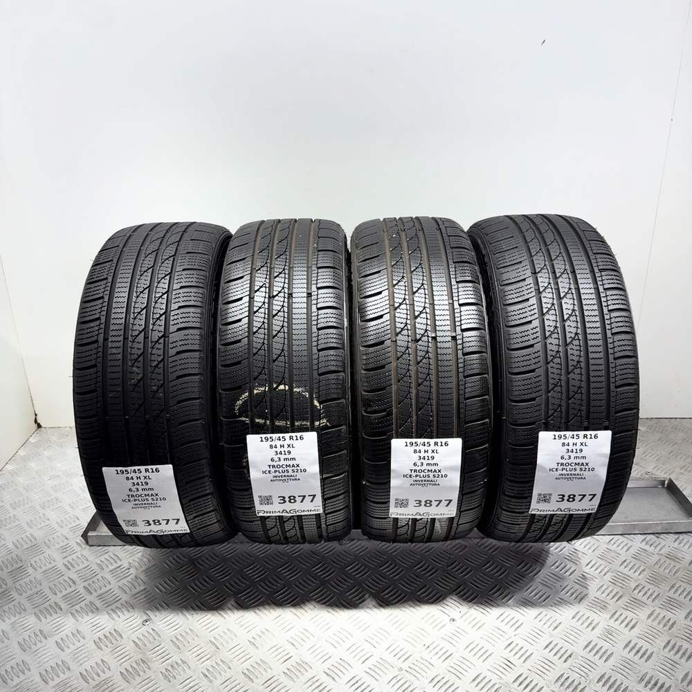 Gomme Usate 195 45 R16 84H XL Tracmax Ice-Plus S210 90% Invernali