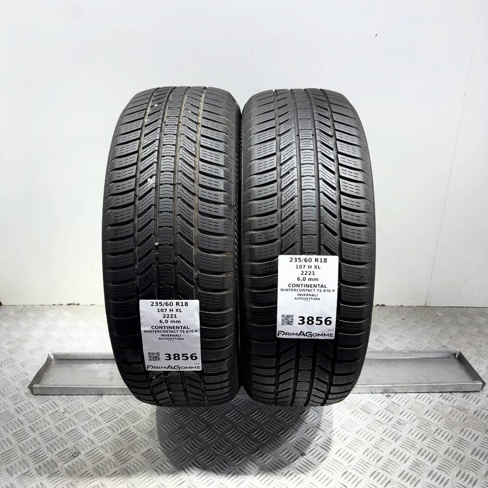 Gomme Usate 235 60 R18 107H XL Continental Wintercontact TS 870 P 86% Invernali
