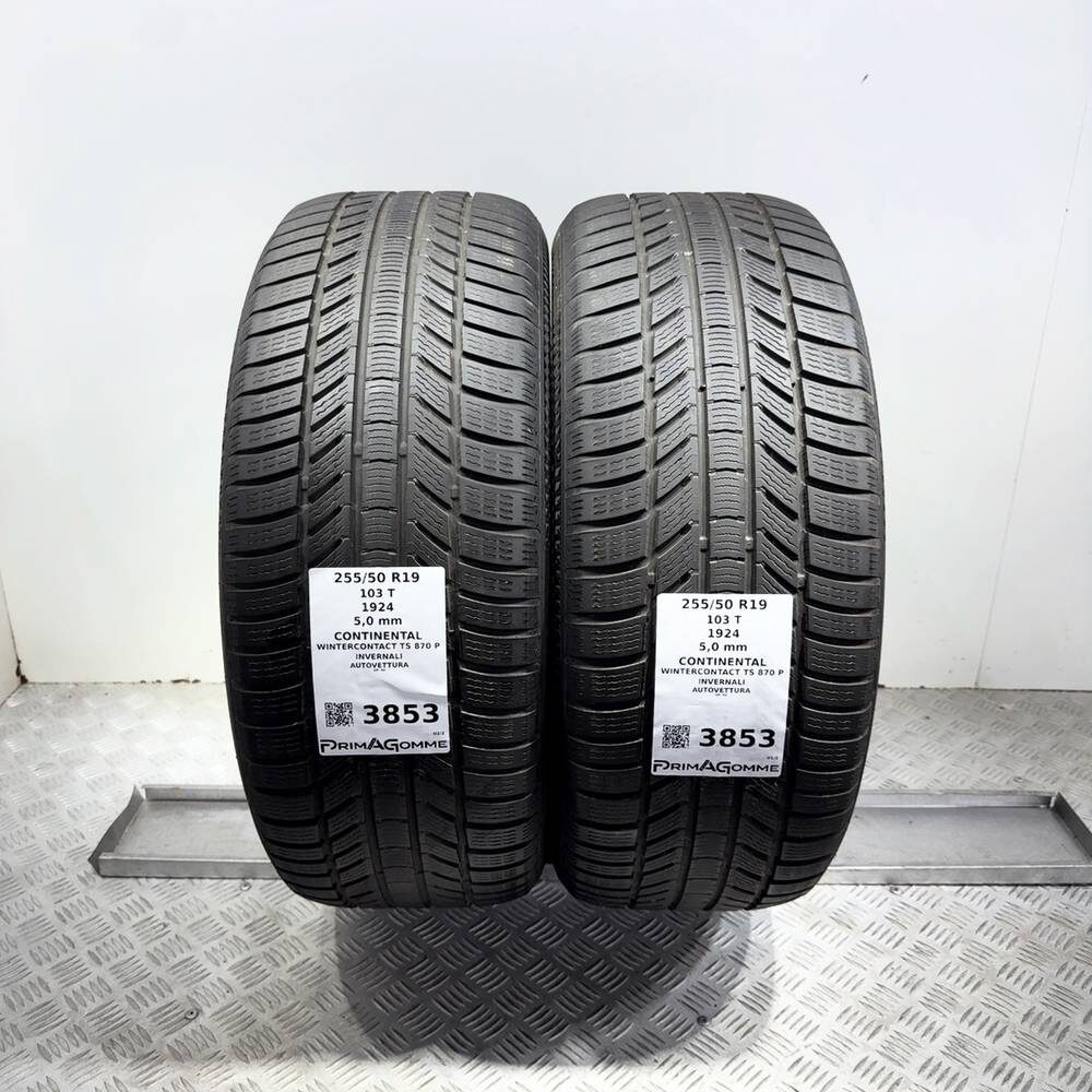 Gomme Usate 255 50 R19 103T Continental Wintercontact TS 870 P 71% Invernali