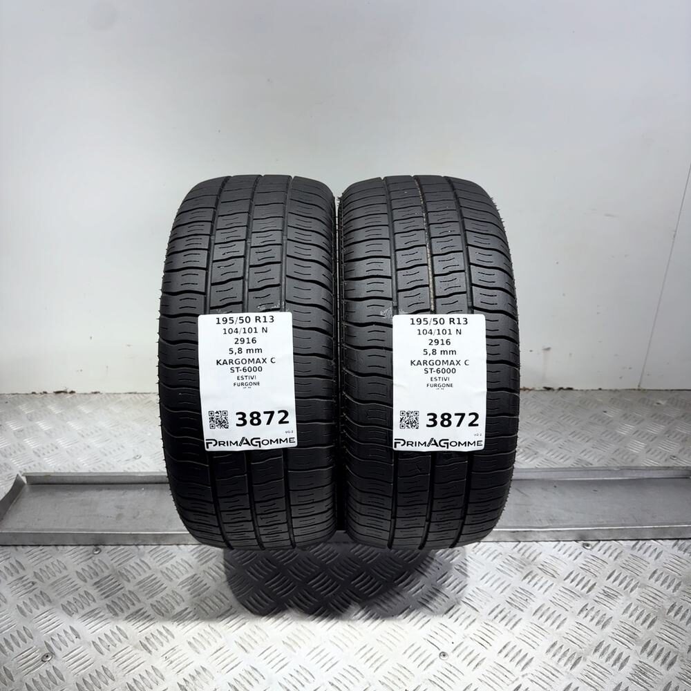 Gomme Usate 195 50 R13 104/101N GT Radial Kargomax C ST-6000 83% Estive