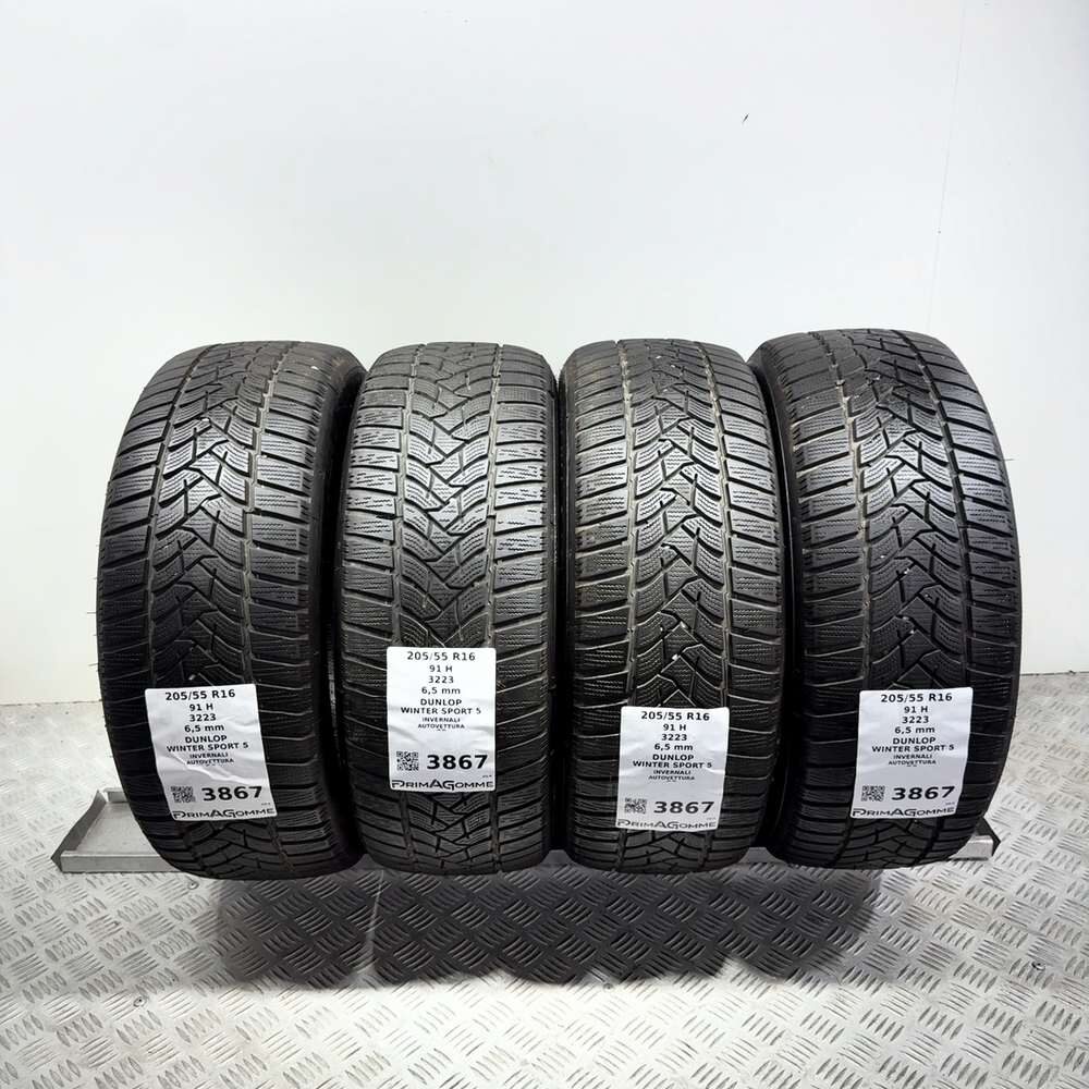 Gomme Usate 205 55 R16 91H Dunlop Winter Sport 5 93% Invernali